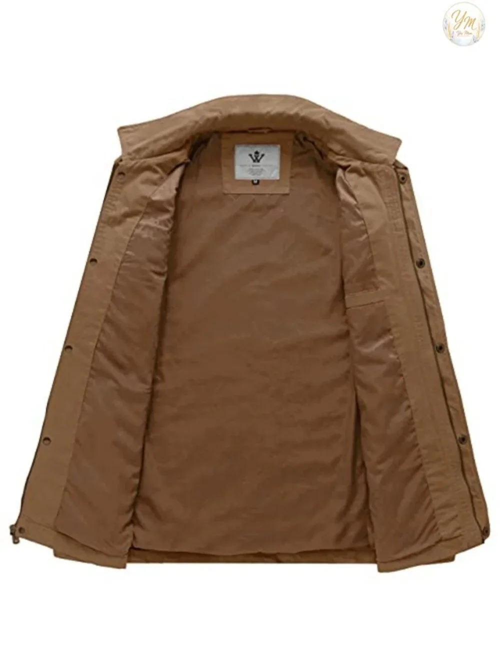 Men's Cotton Military Lapel Jacket Utility Workwear Coat Size Regular Big Tall